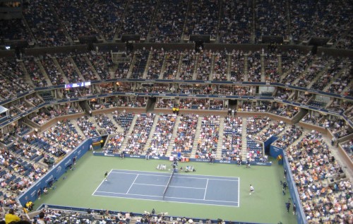 US Open at night