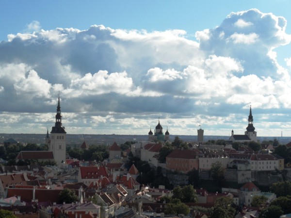 View from St Olaf's Church, Tallinn, Estonia
