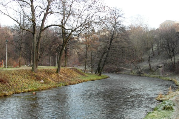 River Vilnia, Vilnius, Lithuania