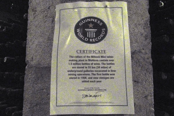 Guiness certificate
