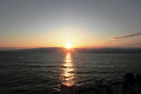 Wednesday sunrise on the Black Sea ferry