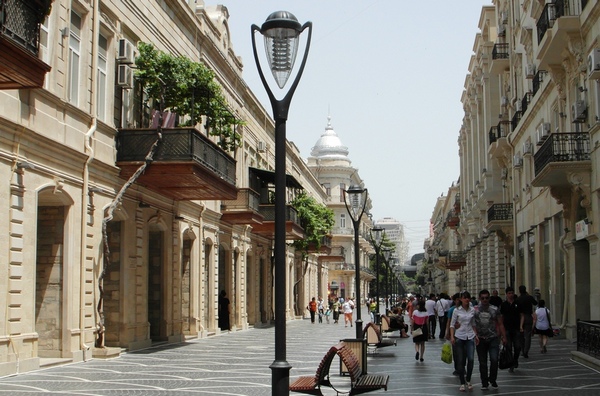 Pedestrian mall, Baku, Azerbaijan