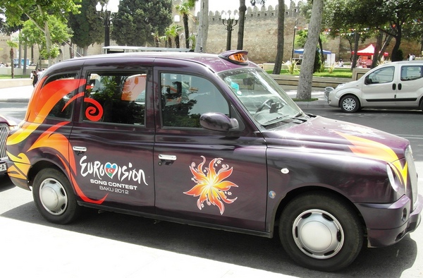 Eurovision taxi, Baku, Azerbaijan