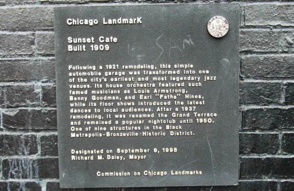 Sunset Cafe plaque