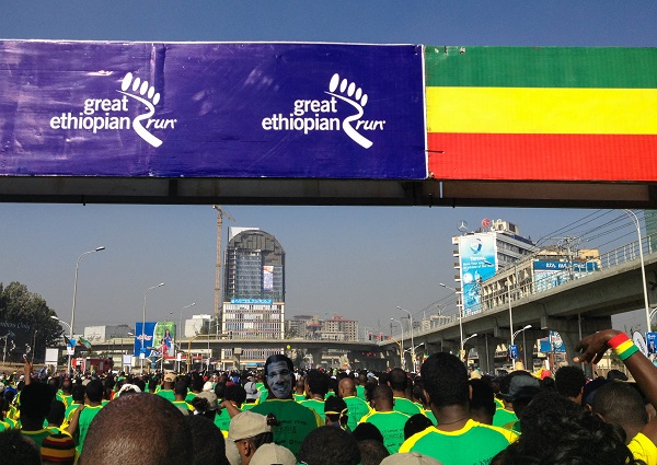 Great Ethiopian Run start line