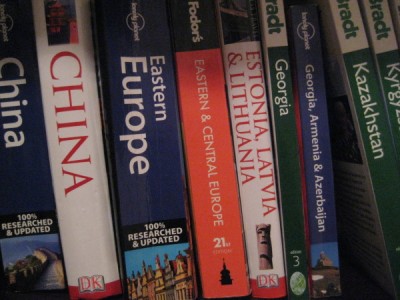Guidebook shelf
