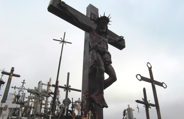 large cross at Hill of Crosses