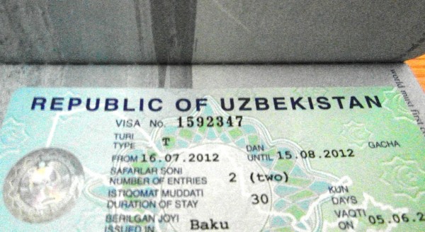 Uzbekistan visa