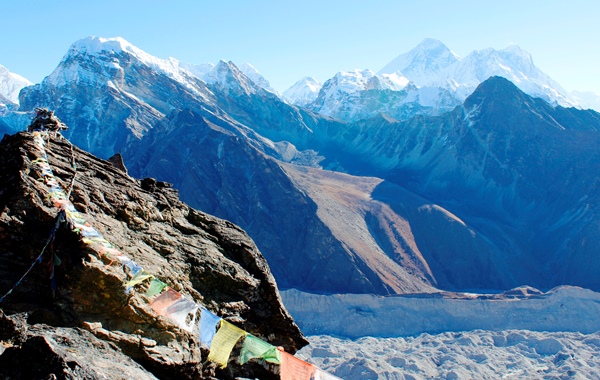 View of Mount Everest from Gokyo Ri.